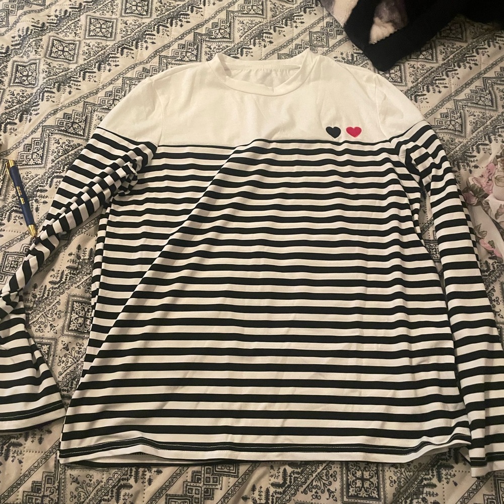 Striped Long Sleeve Kids Shirt